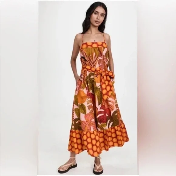 FARM Rio | Dresses | Farm Rio Summer Dream Tropical Print Maxi Dress |  Poshmark